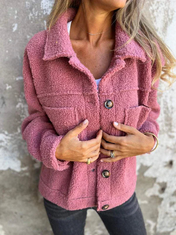 Daisy™ -  Short wool jacket with lapels