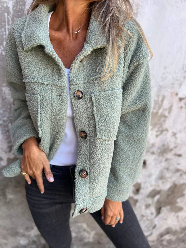 Daisy™ -  Short wool jacket with lapels