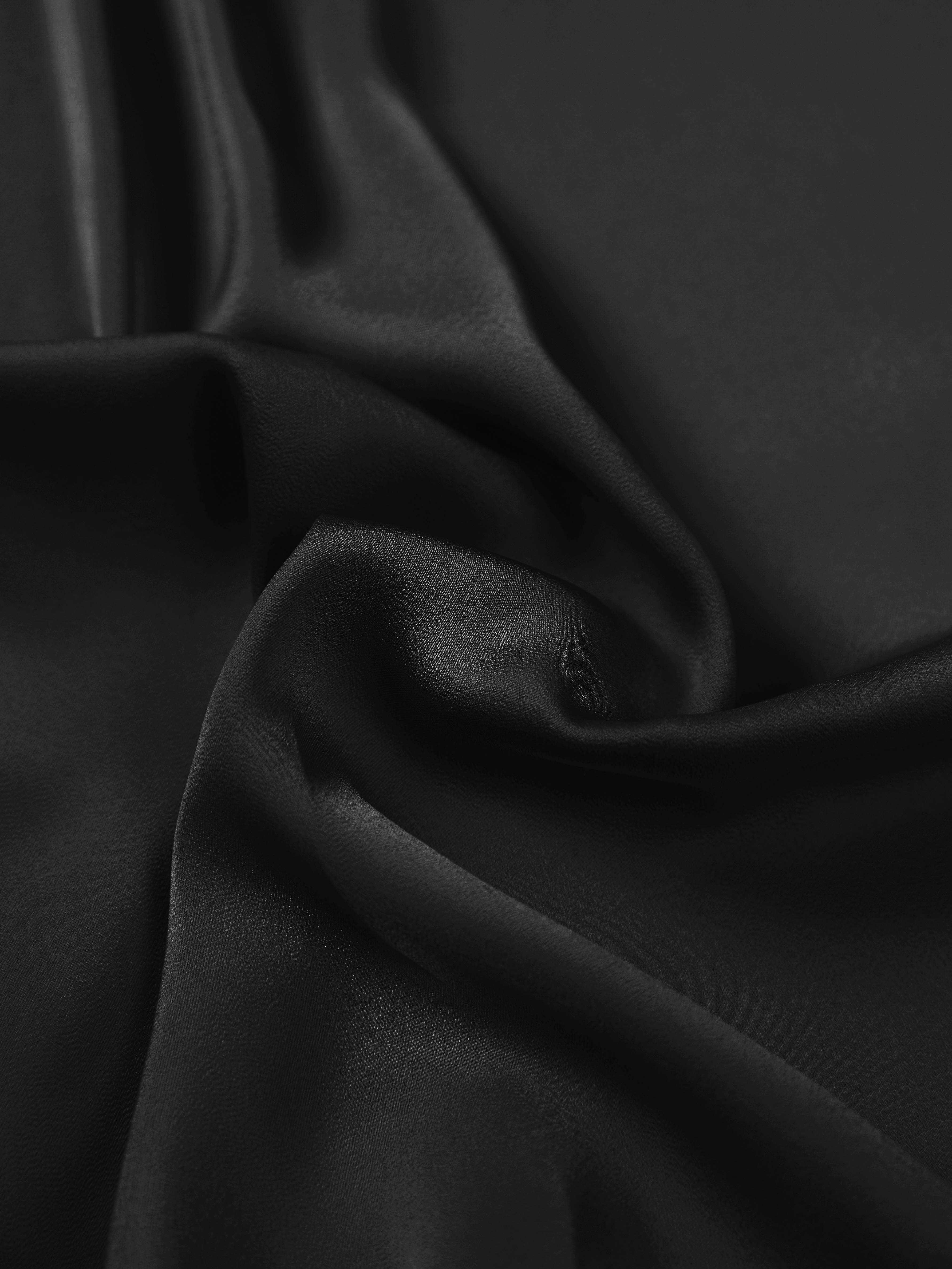 Aurise™ | 100% Silk Spread Collar Long Sleeves Blouse