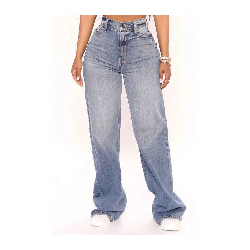 Aurise™ | High Waist Baggy Jeans