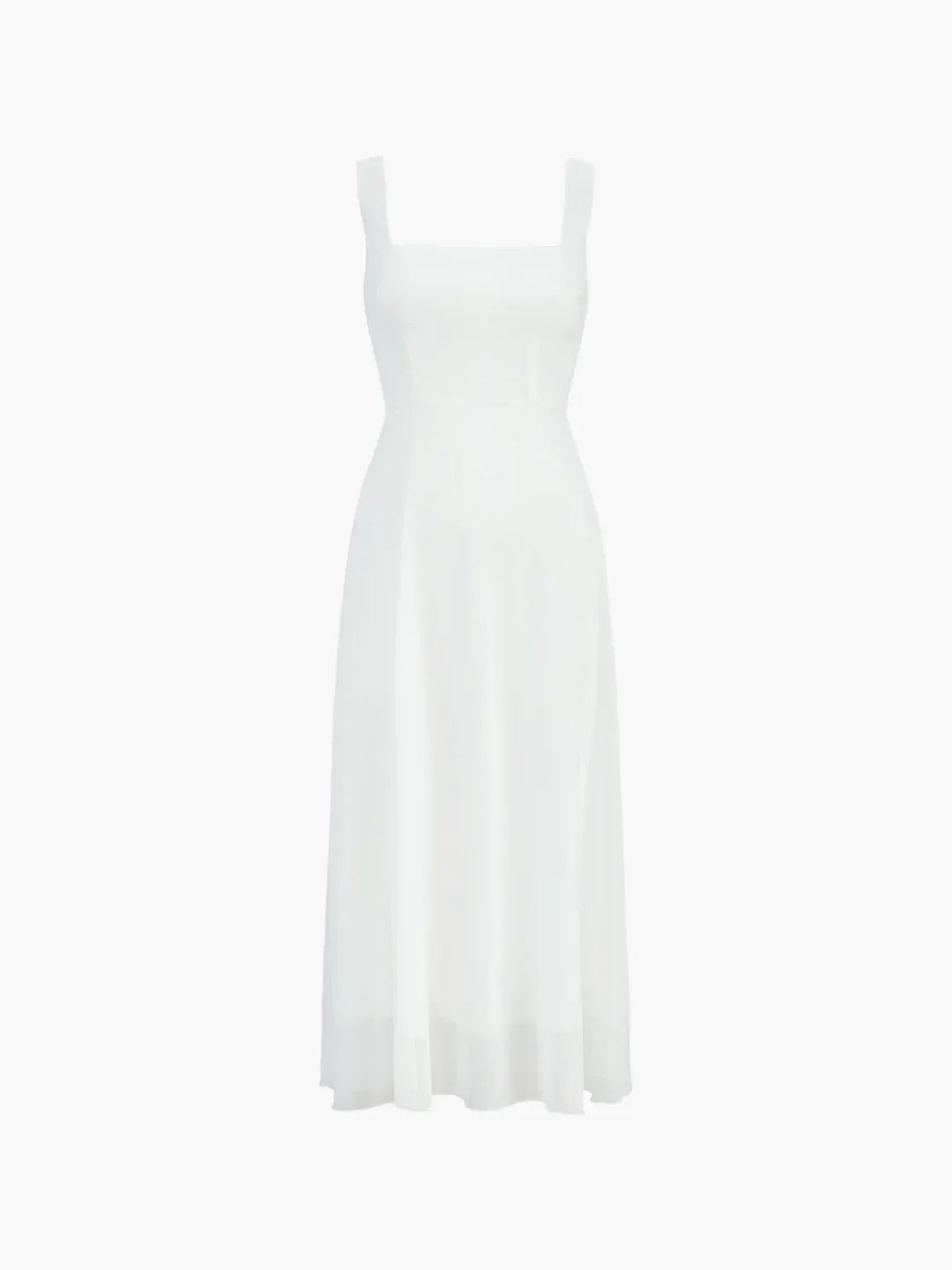 Solid Elegant Style Cami Long Dress