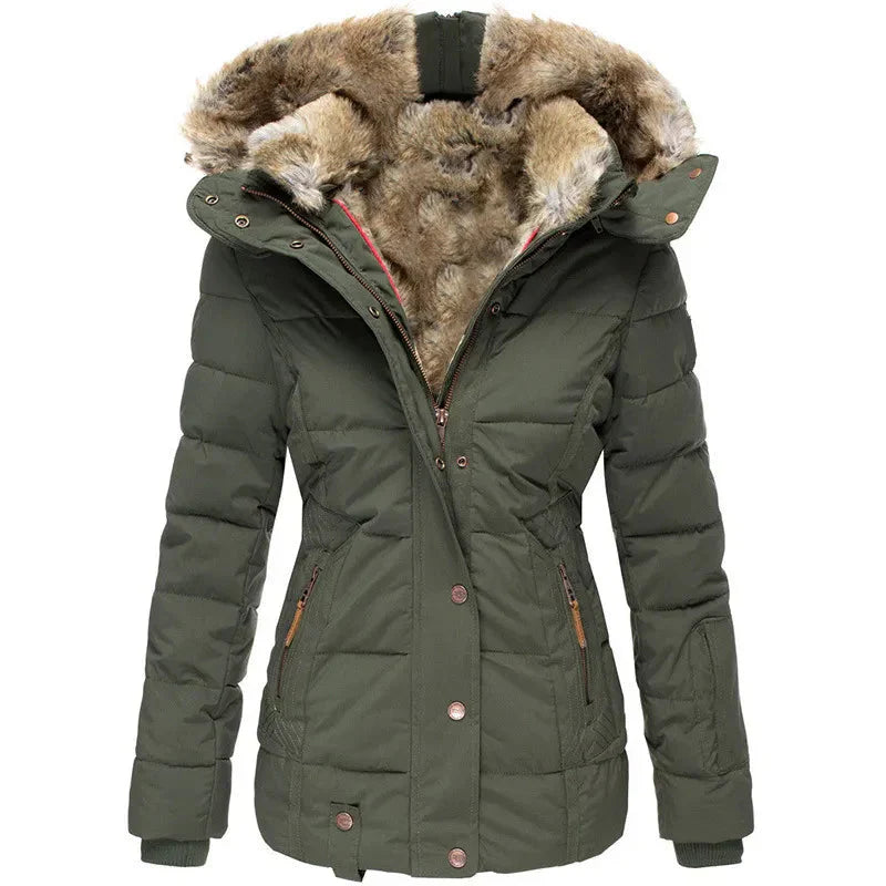 Anisa™ | Warm fur-lined winter coat