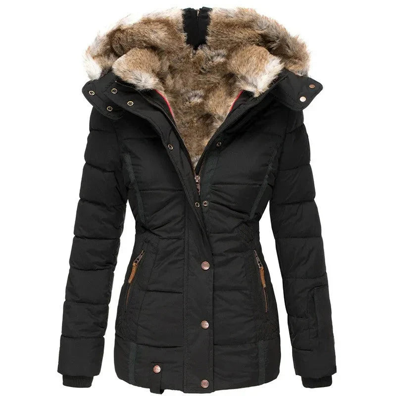 Anisa™ | Warm fur-lined winter coat