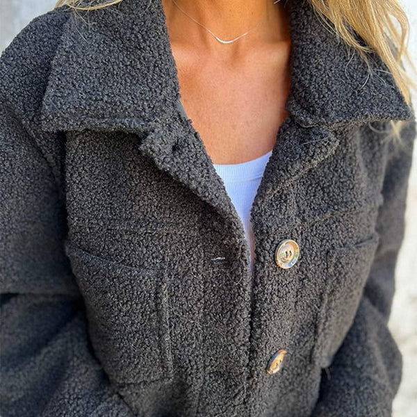 Daisy™ -  Short wool jacket with lapels